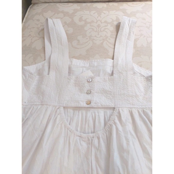 NEW!  Madewell Cutout-Back Empire Midi Dress Cotton Eyelet White Size 2 $158 - Picture 8 of 15